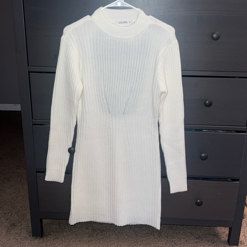 NWT back cut out sweater dress